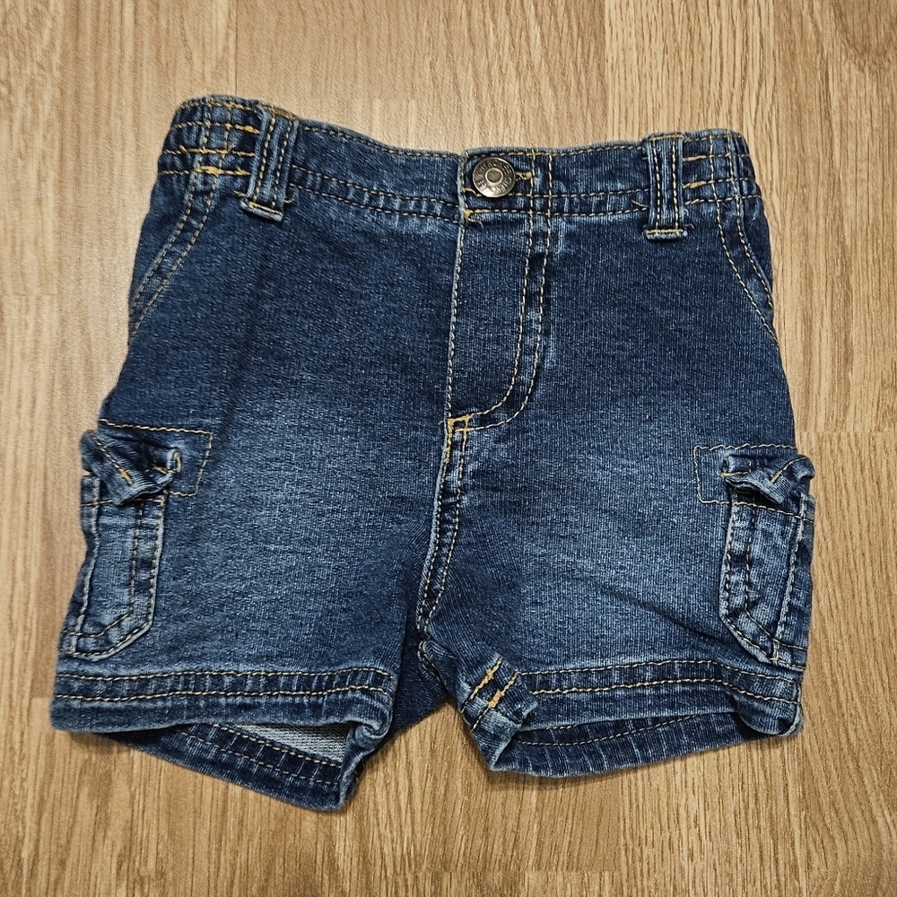 Cherokee Kids Blue Denim Cargo Shorts